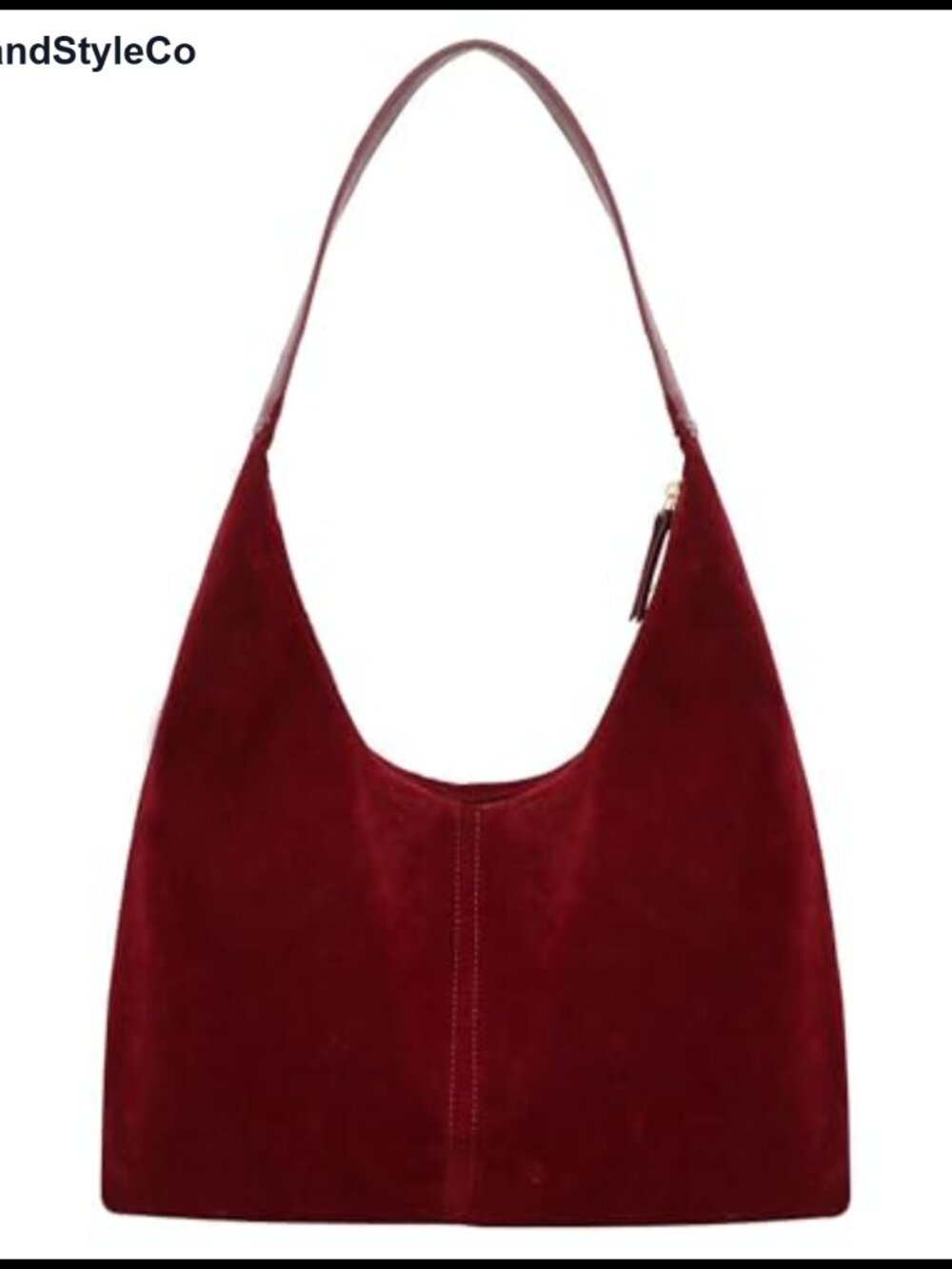 Suede-Like Slouchy Shoulder Bag Hobo Tote Women Work Travel